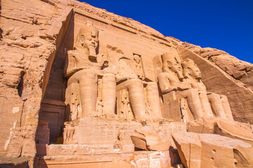 Abu Simbel temple, UNESCO World Heritage site, Aswan, Egypt.