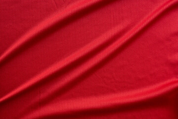 sports clothing fabric football jersey texture top view red color