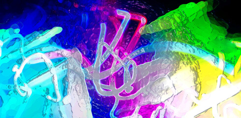 abstract colorful zigzag stripe background