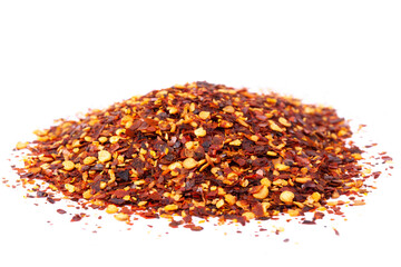 Guajillo Chilli Flakes in white natural spice