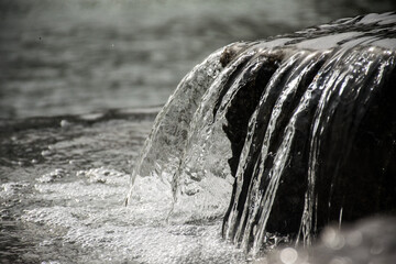 icicles on a black background