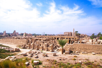 Fototapeta na wymiar Ancient Karnak temple, UNESCO World Heritage site, Luxor, Egypt.