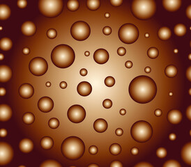 texture of the bubbles and chocolate brown seamless background