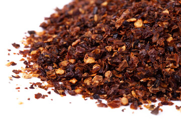 Habanero chilli Flakes in white natural spice