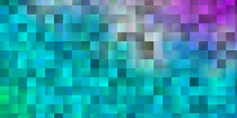 Light Pink, Blue vector texture in rectangular style.