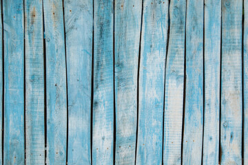 Old wooden natural texture painted in blue, brown, white, green color