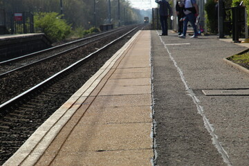 railway in the morning