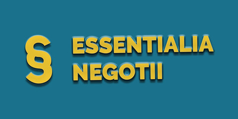Essentialia Negotii