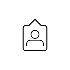 Fototapeta premium man avatar icon vector