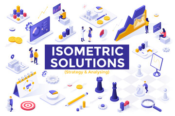 Naklejka premium Isometric vector illustration