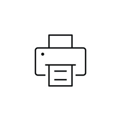 printer icon vector sign symbol