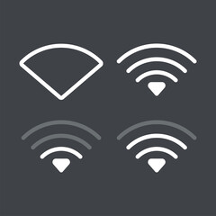 Wifi hotspot icon. Vector Illustration