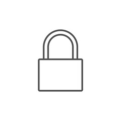 Lock icon. Vector Illustration
