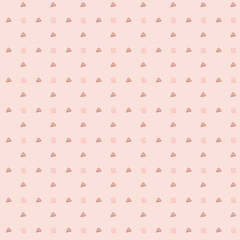 Pastel pink abstract seamless vector geometric pattern. Simple light surface print design. For simple backgrounds, textiles, stationery, and packaging.