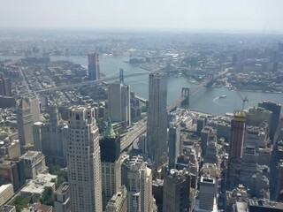 manhattan newyork skyline nyc one world center
