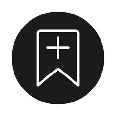 Communication User Interface ui, bookmark icon, block style