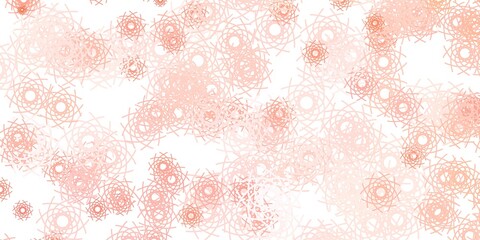 Light Red vector backdrop with chaotic shapes.