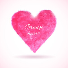 Bright watercolor heart