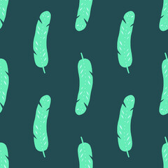 Palm leaves seamless pattern. Tropical plant vector repeating illustration for textile, wallpaper design.
