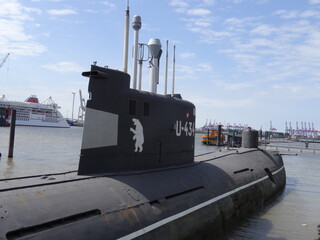 altes russisches U-Boot U-434 in Hamburg