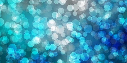 Light BLUE vector background with spots. Abstract decorative design in gradient style with bubbles. Pattern for wallpapers, curtains.
