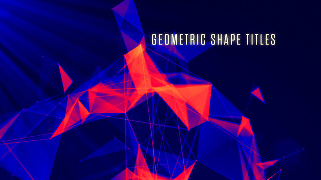 Organic Geometric Shape Titles