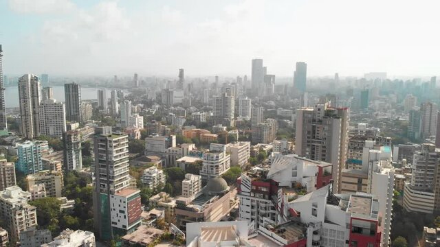 City Landscape View of Bombay/Mumbai during 2020 lockdown