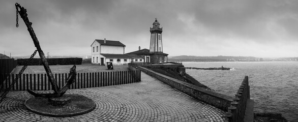 Fototapeta premium Anchor of the lighthouse of Avilés, Asturias, Spain.