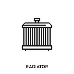 radiator icon vector. radiator sign symbol 