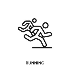 running icon vector. running sign symbol 