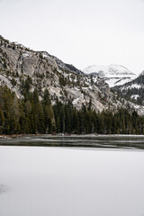 Backcountry wilderness landscapes of Yosemite National Park in the winter by Dalton Johnson Media