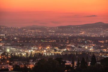 Fototapeta premium View of tunis by night 