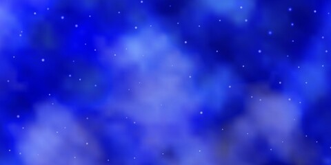 Light BLUE vector background with small and big stars. Colorful illustration in abstract style with gradient stars. Pattern for websites, landing pages.
