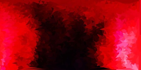Dark pink, red vector gradient polygon layout.