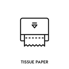 tissue paper icon vector. tissue paper sign symbol 