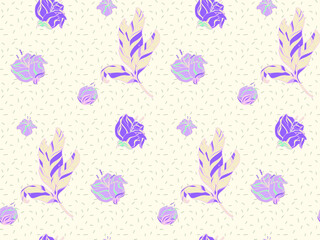 Bright color beautiful background. Tileable images from  colors and  herbs. Summer theme pattern.
