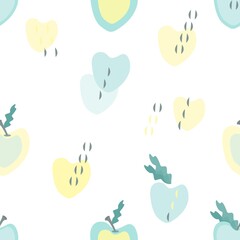 seamless pattern with apples 