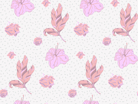 Bright color beautiful background. Tileable images from  colors and  herbs. Summer theme pattern.
