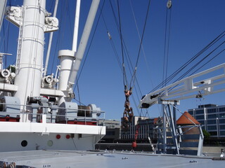 altes Hochsee-Frachtschiff