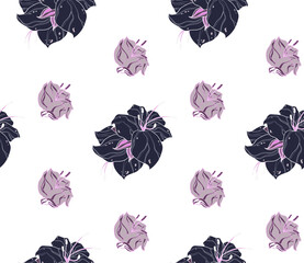 Bright color beautiful background. Tileable images from  colors and  herbs. Summer theme pattern.

