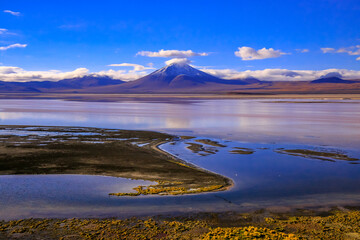 Laguna Colorada in Eduardo Avaroa National Reserve - Bolivia - South America