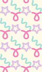 Bright color beautiful background. Tileable images from  geometric shapes and  symbols. Summer theme pattern.
