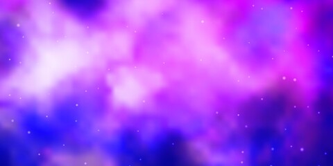 Fototapeta premium Light Pink, Blue vector pattern with abstract stars. Decorative illustration with stars on abstract template. Pattern for wrapping gifts.