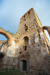 Fototapeta premium Castle ruins in Starokostiantyniv