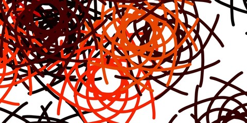 Light Orange vector texture with memphis shapes.