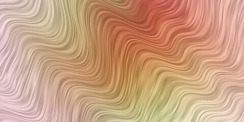 Light Pink, Yellow vector background with lines. Abstract illustration with bandy gradient lines. Template for cellphones.