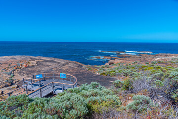 Rugged coastline of Cape Leeuwin in Australia
