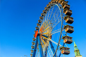 ferris wheel on a sunny day