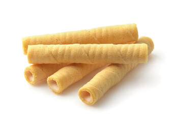 Group of crispy wafer rolls
