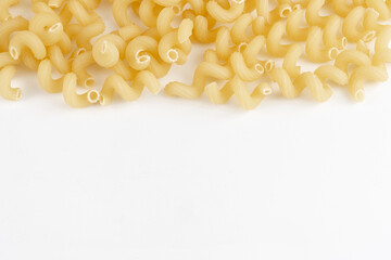 instant pasta close-up on the background